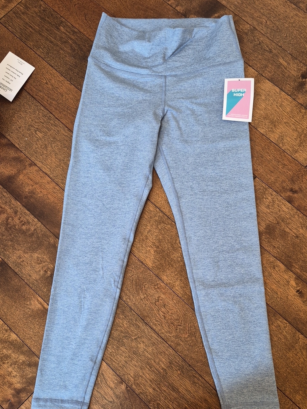 Womens Super High Waist Grey Leggings